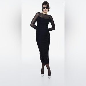NWT Vintage H&M Gathered Bodycon Dress